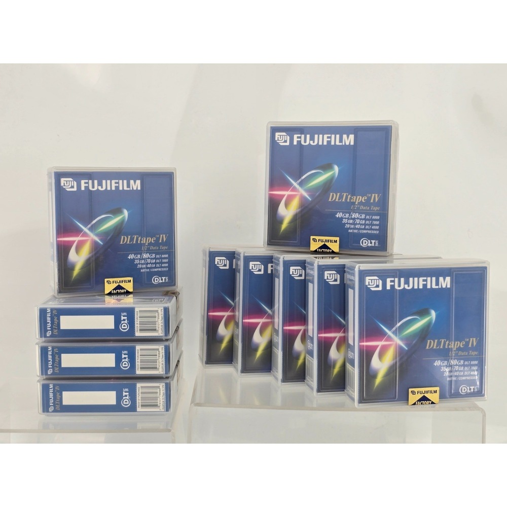 10 Lot - FUJIFILM DLT IV 4 Tape 40gb / 80gb - SEALED TAPES NOS